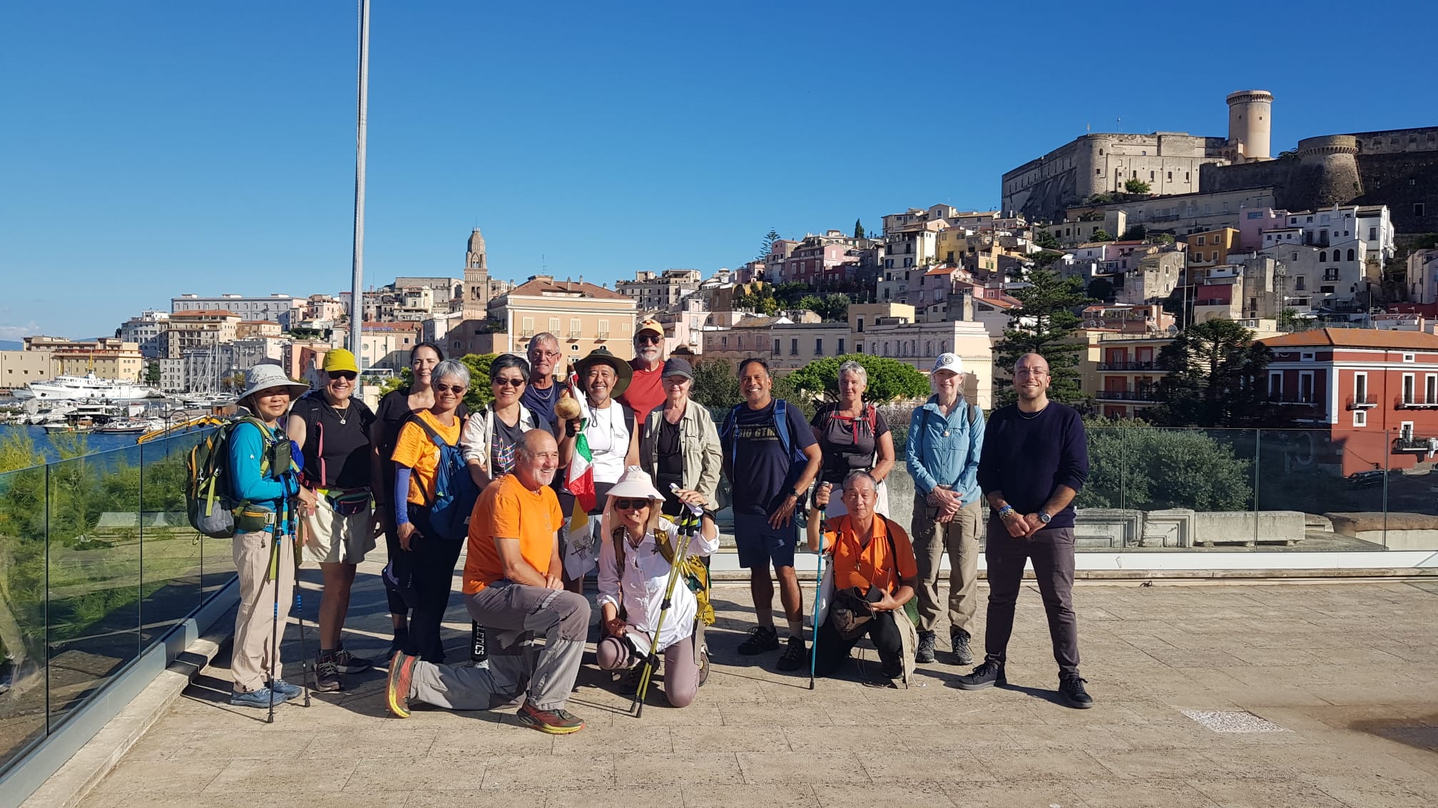 Arrivati a Gaeta da tutto il mondo i camminatori-pellegrini della via Francigena